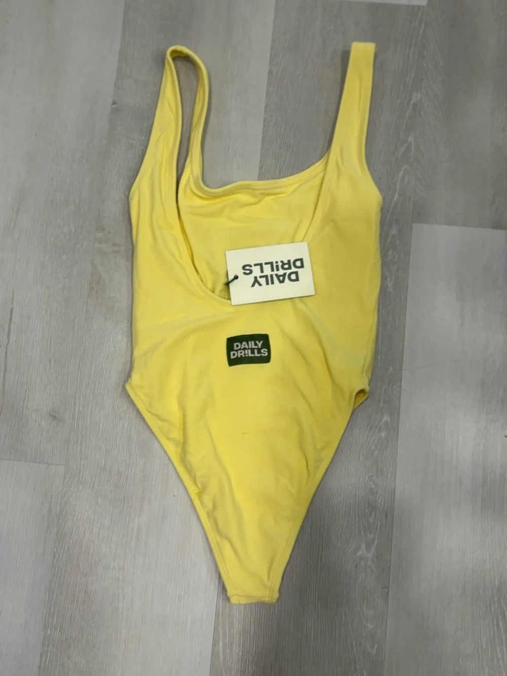 Daily Drills Yellow Swim Suit. Size Small NWT - Picture 2 of 2